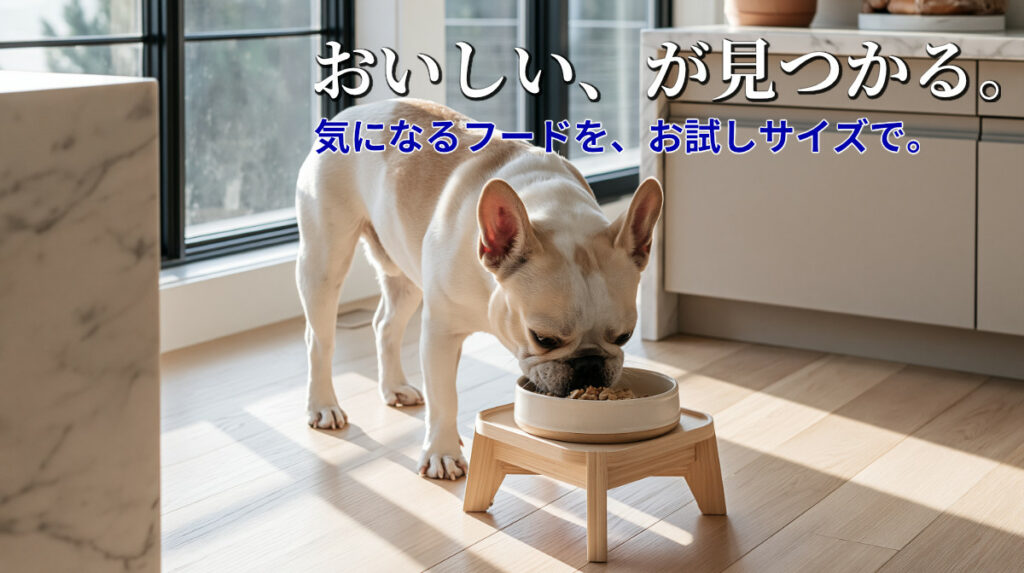 ドッグフードは正規販売店のお試しサイズで