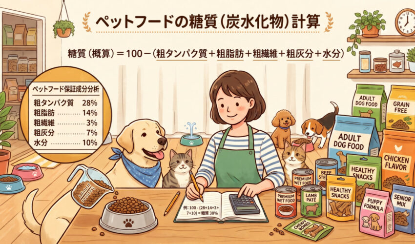 犬と猫の糖質計算